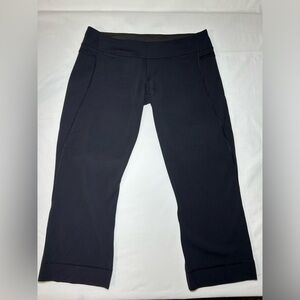 Lululemon Black Power Up Crop Size 12
